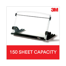 Load image into Gallery viewer, In-Line Document Holder with 14" Wide Backplate, Holds Up to 150 Letter Size Sheets, Plastic, Black/Clear
