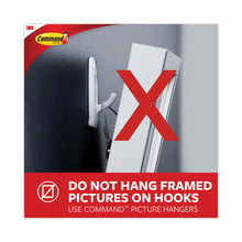 Load image into Gallery viewer, Adhesive Mount Metal Hook, Large, Brushed Nickel Finish, 5 lb Capacity, 1 Hook and 2 Strips/Pack
