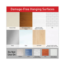 Load image into Gallery viewer, Adhesive Mount Metal Hook, Large, Brushed Nickel Finish, 5 lb Capacity, 1 Hook and 2 Strips/Pack
