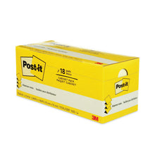 Load image into Gallery viewer, Original Canary Yellow Pop-up Refill Cabinet Pack, 3" x 3", Canary Yellow, 90 Sheets/Pad, 18 Pads/Pack
