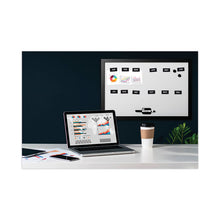 Load image into Gallery viewer, Heavy-Duty Board Magnet Labels, Months of the Year (January-December), 1" Tall, White Characters, Black Background, 12/Pack
