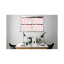 Load image into Gallery viewer, Heavy-Duty Board Magnet Labels, Months of the Year (January-December), 1" Tall, White Characters, Black Background, 12/Pack
