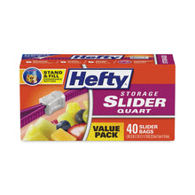 Load image into Gallery viewer, Slider Stand and Fill Food Storage Bags, Quart, 8" x 7", Clear, 40/Box
