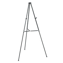 Load image into Gallery viewer, Lightweight Telescoping Tripod Easel, 38" to 66" Tall, Metal, Black, Supports Up to 25 lb
