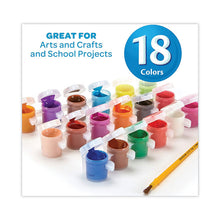 Load image into Gallery viewer, Washable Paint, 18 Assorted Colors, Interconnected 3 oz Cups
