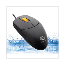 Load image into Gallery viewer, iMouse W3 Waterproof Antimicrobial Mouse with Magnetic Scroll Wheel, USB 2.0, Left/Right Hand Use, Black
