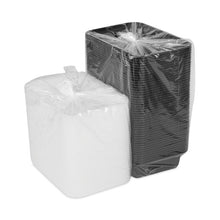 Load image into Gallery viewer, Newspring VERSAtainer Microwavable Containers, 38 oz, 8.8 x 6 x 2.5, Black/Clear, Plastic, 150/Carton
