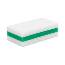 Load image into Gallery viewer, eXpunge Sponges, 4.75 x 2.5, 1.13" Thick, White/Green, 24/Carton
