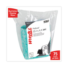 Load image into Gallery viewer, Power Clean ProScrub Pre-Saturated Wipes, 12 x 9.5, Citrus Scent, Green, 75/Pack
