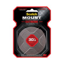Load image into Gallery viewer, Extreme Mounting Tape, Permanent, Holds Up to 30 lb, 1" x 60", Black
