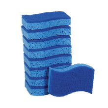 Load image into Gallery viewer, Non-Scratch Multi-Purpose Scrub Sponge, 4.4 x 2.6, 0.8" Thick, Blue, 9/Pack
