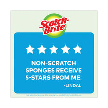 Load image into Gallery viewer, Non-Scratch Multi-Purpose Scrub Sponge, 4.4 x 2.6, 0.8" Thick, Blue, 9/Pack
