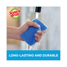 Load image into Gallery viewer, Non-Scratch Multi-Purpose Scrub Sponge, 4.4 x 2.6, 0.8" Thick, Blue, 3/Pack
