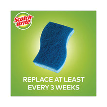 Load image into Gallery viewer, Non-Scratch Multi-Purpose Scrub Sponge, 4.4 x 2.6, 0.8" Thick, Blue, 3/Pack
