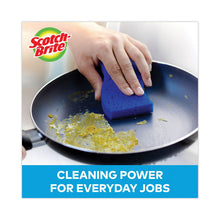 Load image into Gallery viewer, Non-Scratch Multi-Purpose Scrub Sponge, 4.4 x 2.6, 0.8" Thick, Blue, 3/Pack
