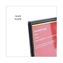 Load image into Gallery viewer, All Purpose Document Frame, 8.5 x 11 Insert, Black/Gold, 3/Pack

