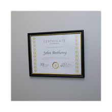 Load image into Gallery viewer, All Purpose Document Frame, 8.5 x 11 Insert, Black/Gold, 3/Pack
