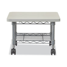Load image into Gallery viewer, Underdesk Printer/Fax Stand, Engineered Wood, 2 Shelves, 19" x 16" x 13.5", Gray
