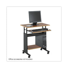 Load image into Gallery viewer, Muv 28" Adjustable-Height Desk, 29.5" x 22" x 29" to 34", Cherry/Black

