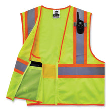 Load image into Gallery viewer, GloWear 8229Z Class 2 Economy Two-Tone Zipper Vest, Polyester, 2X-Large/3X-Large, Lime
