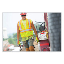 Load image into Gallery viewer, GloWear 8229Z Class 2 Economy Two-Tone Zipper Vest, Polyester, 2X-Large/3X-Large, Lime

