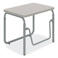 Load image into Gallery viewer, AlphaBetter 2.0 Height-Adjustable Student Desk with Pendulum Bar, 27.75 x 19.75 x 22 to 30, Pebble Gray
