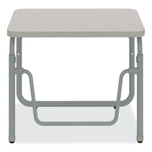 Load image into Gallery viewer, AlphaBetter 2.0 Height-Adjustable Student Desk with Pendulum Bar, 27.75 x 19.75 x 22 to 30, Pebble Gray
