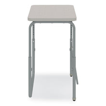Load image into Gallery viewer, AlphaBetter 2.0 Height-Adjustable Student Desk with Pendulum Bar, 27.75 x 19.75 x 22 to 30, Pebble Gray
