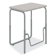 Load image into Gallery viewer, AlphaBetter 2.0 Height-Adjustable Student Desk with Pendulum Bar, 27.75 x 19.75 x 22 to 30, Pebble Gray

