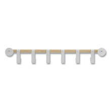 Load image into Gallery viewer, Resi Coat Wall Rack, 6 Hook, 36.25w x 4.25d x 6h, White

