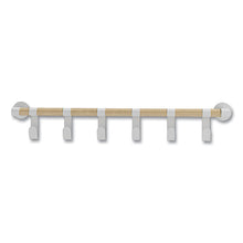 Load image into Gallery viewer, Resi Coat Wall Rack, 6 Hook, 36.25w x 4.25d x 6h, White
