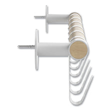 Load image into Gallery viewer, Resi Coat Wall Rack, 6 Hook, 36.25w x 4.25d x 6h, White
