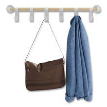 Load image into Gallery viewer, Resi Coat Wall Rack, 6 Hook, 36.25w x 4.25d x 6h, White
