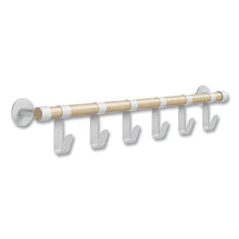 Load image into Gallery viewer, Resi Coat Wall Rack, 6 Hook, 36.25w x 4.25d x 6h, White
