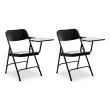 Load image into Gallery viewer, 5200 Series Left-Side Tablet-Arm Folding Chair, Supports 480 lb, 17.25" Seat Height, Black, 2/Carton
