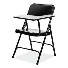 Load image into Gallery viewer, 5200 Series Left-Side Tablet-Arm Folding Chair, Supports 480 lb, 17.25" Seat Height, Black, 2/Carton
