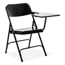 Load image into Gallery viewer, 5200 Series Left-Side Tablet-Arm Folding Chair, Supports 480 lb, 17.25" Seat Height, Black, 2/Carton
