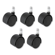 Load image into Gallery viewer, Task Master Carpet Casters, 2" Wheel, Black, 5/Set
