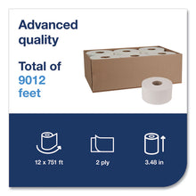 Load image into Gallery viewer, Advanced Jumbo Bath Tissue, Septic Safe, 2-Ply, 3.48" x 751 ft, White, 12 Rolls/Carton
