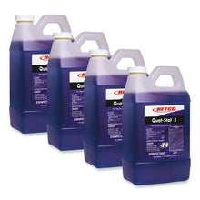 Load image into Gallery viewer, Quat-Stat 5 FastDraw Disinfectant, Lavender Scent, 2 L Bottle, 4/Carton
