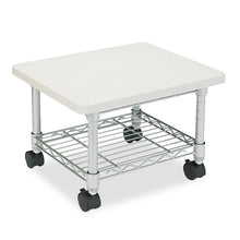 Load image into Gallery viewer, Underdesk Printer/Fax Stand, Engineered Wood, 2 Shelves, 19" x 16" x 13.5", Gray

