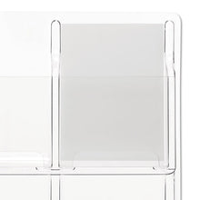 Load image into Gallery viewer, Reveal Clear Literature Displays, 9 Compartments, 30w x 2d x 36.75h, Clear
