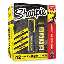 Load image into Gallery viewer, Pro Permanent Marker, Broad Chisel-Tip, Black, Dozen
