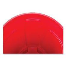 Load image into Gallery viewer, Vented Round Brute Container, 32 gal, Plastic, Red

