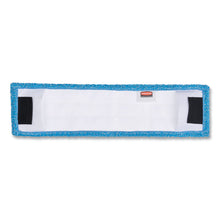 Load image into Gallery viewer, Adaptable Flat Mop Pads, Microfiber, 19.5 x 5.5, Blue
