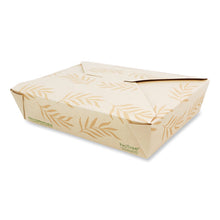 Load image into Gallery viewer, No Tree Folded Takeout Containers, 50 oz, 6.2 x 8.5 x 1.85, Natural, Sugarcane, 200/Carton
