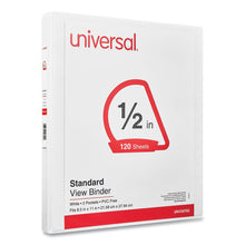 Load image into Gallery viewer, Slant D-Ring View Binder, 3 Rings, 0.5" Capacity, 11 x 8.5, White

