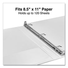 Load image into Gallery viewer, Slant D-Ring View Binder, 3 Rings, 0.5" Capacity, 11 x 8.5, White
