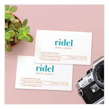 Load image into Gallery viewer, Print-to-the-Edge Microperforated Business Cards with Sure Feed Technology, Laser, 2 x 3.5, White, 8/Sheet, 20 Sheets/Pack
