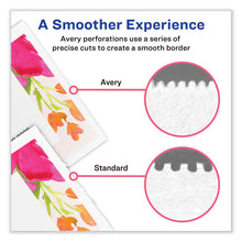 Load image into Gallery viewer, Print-to-the-Edge Microperforated Business Cards with Sure Feed Technology, Laser, 2 x 3.5, White, 8/Sheet, 20 Sheets/Pack

